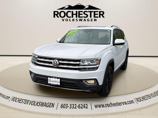 Pure White 2019 Volkswagen Atlas 3.6L SEL