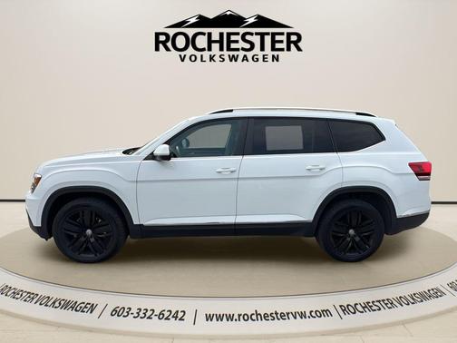 Pure White 2019 Volkswagen Atlas 3.6L SEL