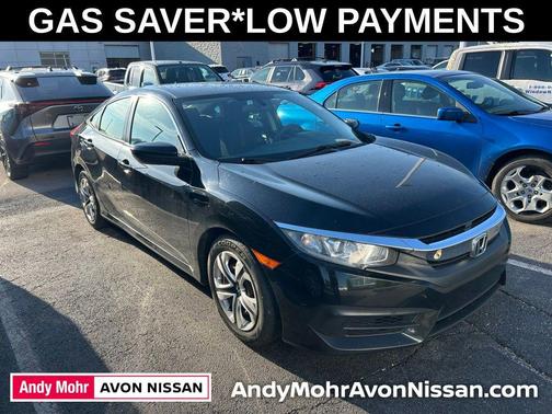 Crystal Black Pearl 2017 Honda Civic LX
