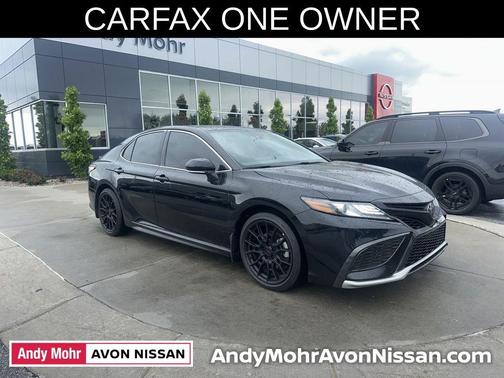 Midnight Black Metallic 2021 Toyota Camry XSE