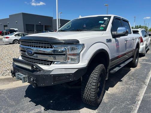 White Platinum 2018 Ford F-150 Lariat