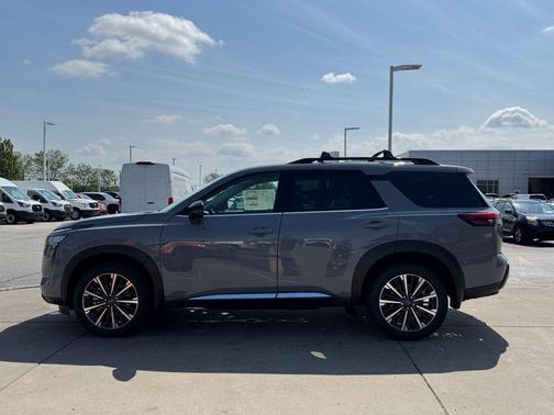 Gray 2026 Nissan Pathfinder Platinum