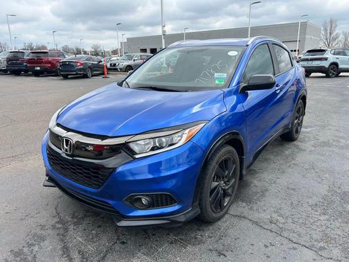 Aegean Blue Metallic 2021 Honda HR-V Sport