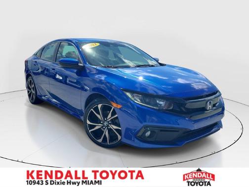 Blue 2021 Honda Civic Sport
