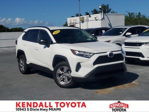 White 2025 Toyota RAV4 Hybrid LE