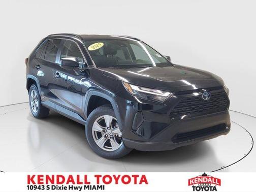 Midnight Black Metallic 2024 Toyota RAV4 Hybrid LE