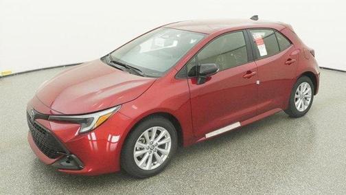 Red 2026 Toyota Corolla Hatchback SE
