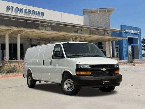 Summit White 2026 Chevrolet Express 3500 3500 Extended Wheelbase, WT, RWD