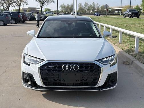 Glacier White Metallic 2023 Audi A8 L 55 TFSI quattro Tiptronic