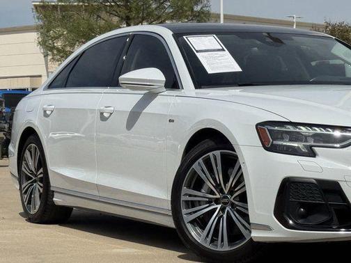 Glacier White Metallic 2023 Audi A8 L 55 TFSI quattro Tiptronic