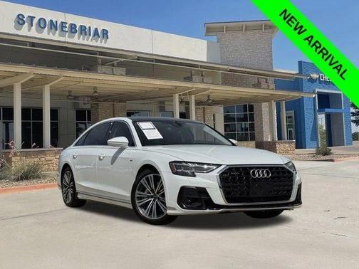 Glacier White Metallic 2023 Audi A8 L 55 TFSI quattro Tiptronic