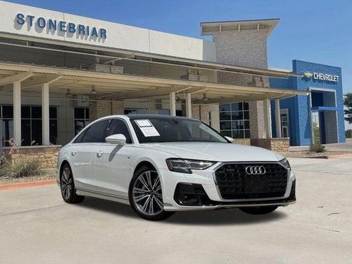 Glacier White Metallic 2023 Audi A8 L 55 TFSI quattro Tiptronic