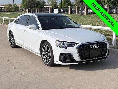 Glacier White Metallic 2023 Audi A8 L 55 TFSI quattro Tiptronic