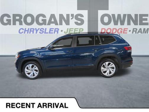 Blue Metallic 2023 Volkswagen Atlas 3.6L SE w/Technology