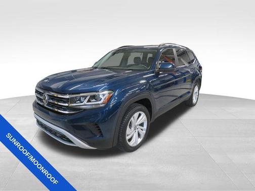 Blue Metallic 2023 Volkswagen Atlas 3.6L SE w/Technology