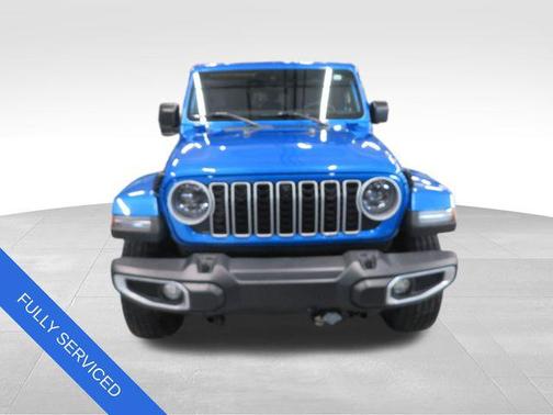 Hydro Blue Pearl Coat 2024 Jeep Wrangler Sahara