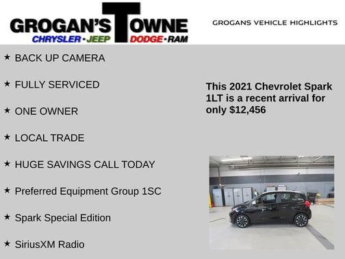 Mosaic Black Metallic 2021 Chevrolet Spark 1LT