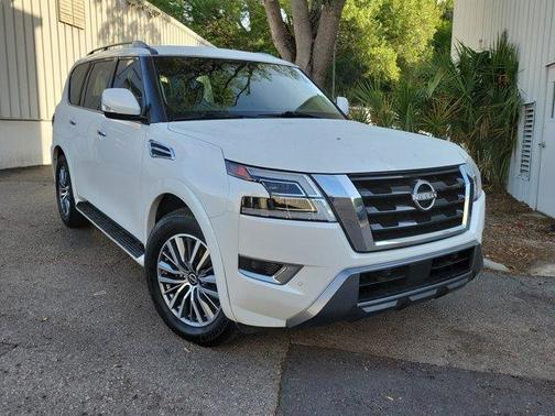 Aspen White 2021 Nissan Armada SV