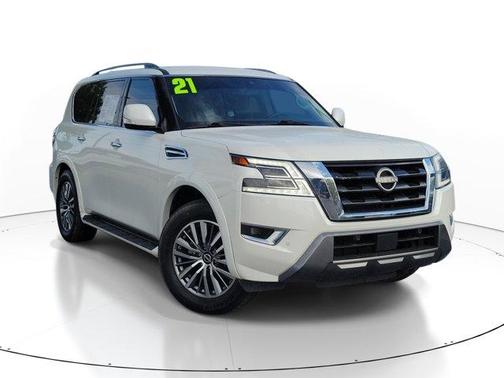 Aspen White 2021 Nissan Armada SV