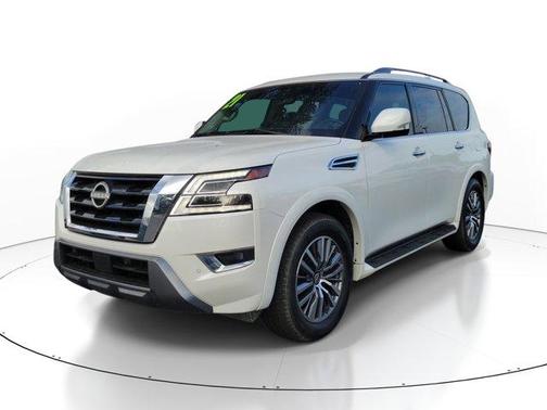 Aspen White 2021 Nissan Armada SV