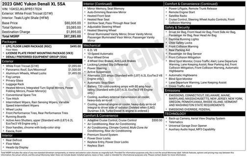 2023 GMC Yukon XL Denali