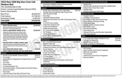 2022 RAM 2500 Big Horn