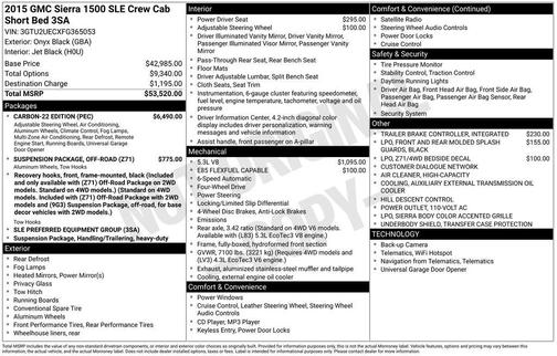 2015 GMC Sierra 1500 SLE