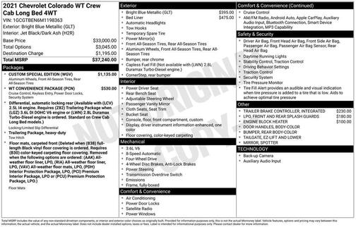 2021 Chevrolet Colorado WT