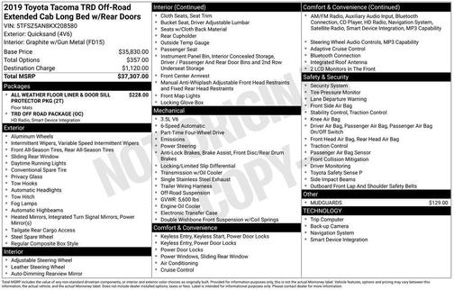 2019 Toyota Tacoma TRD Off Road