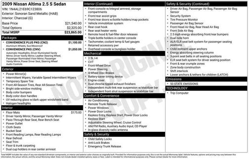 2009 Nissan Altima 2.5 S