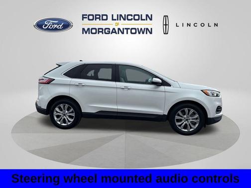 White Metallic 2021 Ford Edge Titanium