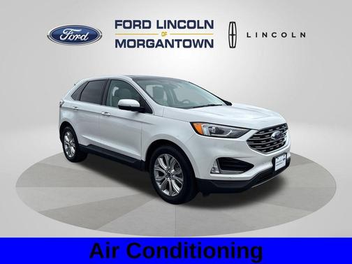 White Metallic 2021 Ford Edge Titanium