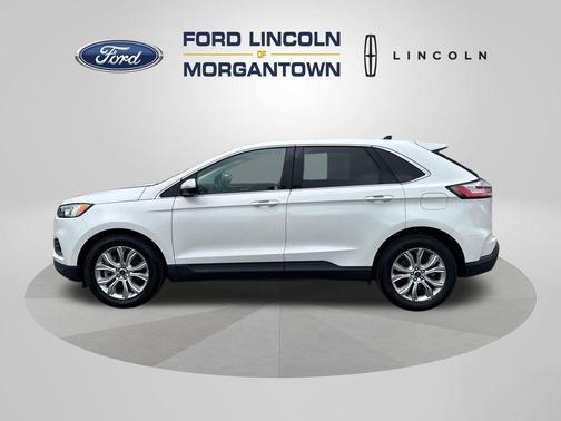 White Metallic 2021 Ford Edge Titanium