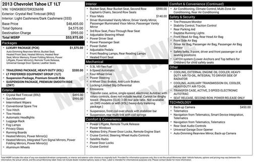 2013 Chevrolet Tahoe LT