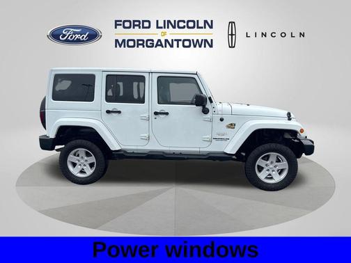Bright White Clearcoat 2015 Jeep Wrangler Unlimited Sahara