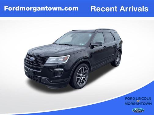 Black 2019 Ford Explorer sport