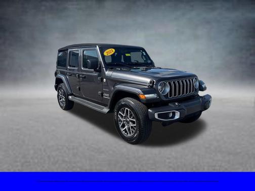 Granite Crystal Clearcoat Metallic 2024 Jeep Wrangler Sahara