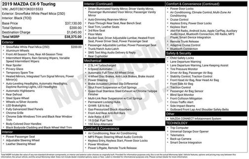 2019 Mazda CX-9 Touring