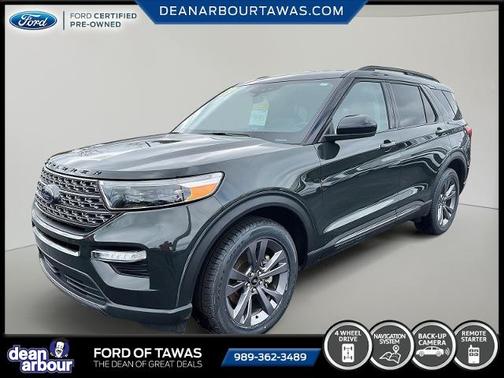 FORGED GREEN METALLIC 2023 Ford Explorer XLT