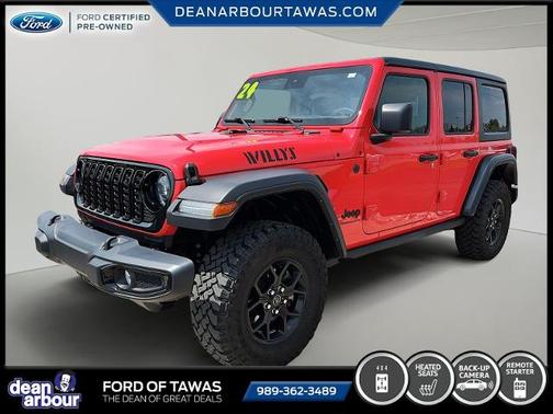 Red 2024 Jeep Wrangler SPORT