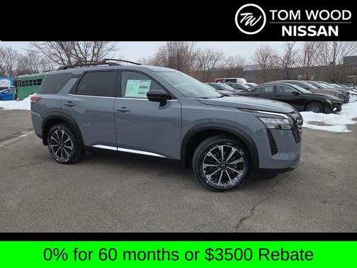 Boulder Gray Pearl 2026 Nissan Pathfinder Platinum