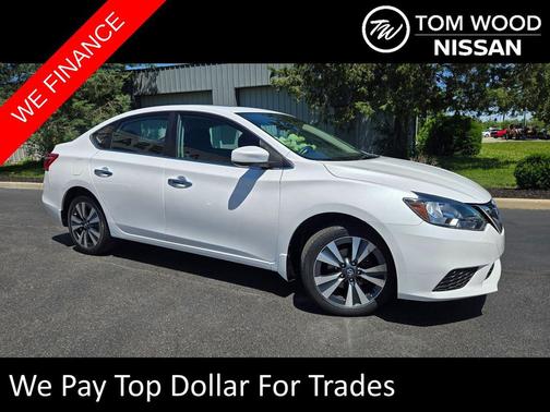 Aspen White Tricoat 2019 Nissan Sentra SV