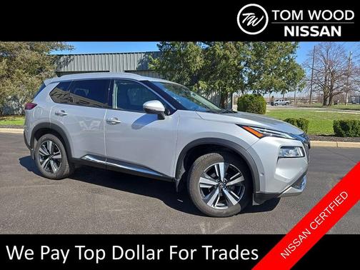 Brilliant Silver Metallic 2021 Nissan Rogue Platinum