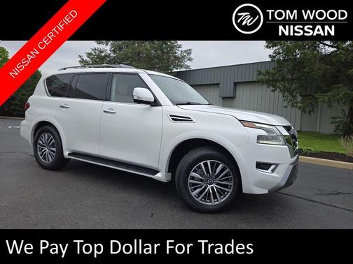 Aspen White Tricoat 2023 Nissan Armada SL 4WD