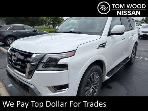 Aspen White Tricoat 2023 Nissan Armada SL 4WD