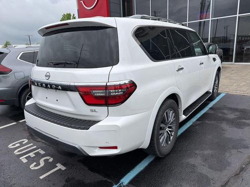Aspen White Tricoat 2023 Nissan Armada SL 4WD