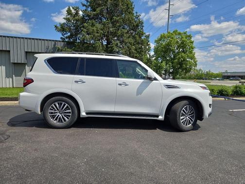 Aspen White Tricoat 2023 Nissan Armada SL 4WD