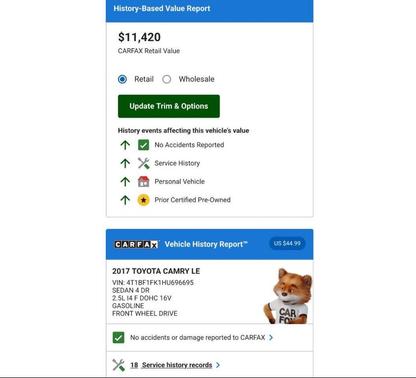 2017 Toyota Camry LE