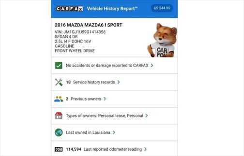 2016 Mazda Mazda6 i Sport