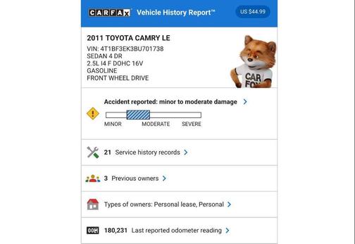 2011 Toyota Camry LE